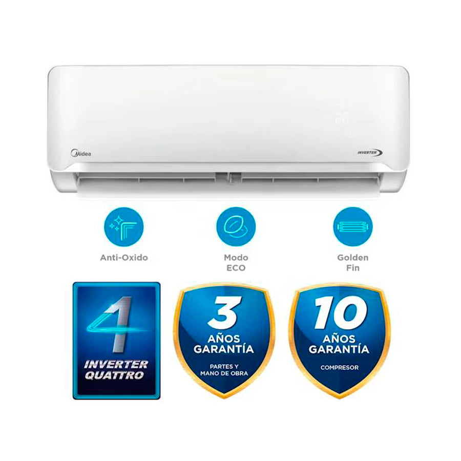 AIRE ACONDICIONADO MIDEA SPLIT DE PARED INVERTER 24K BTU SEER 21